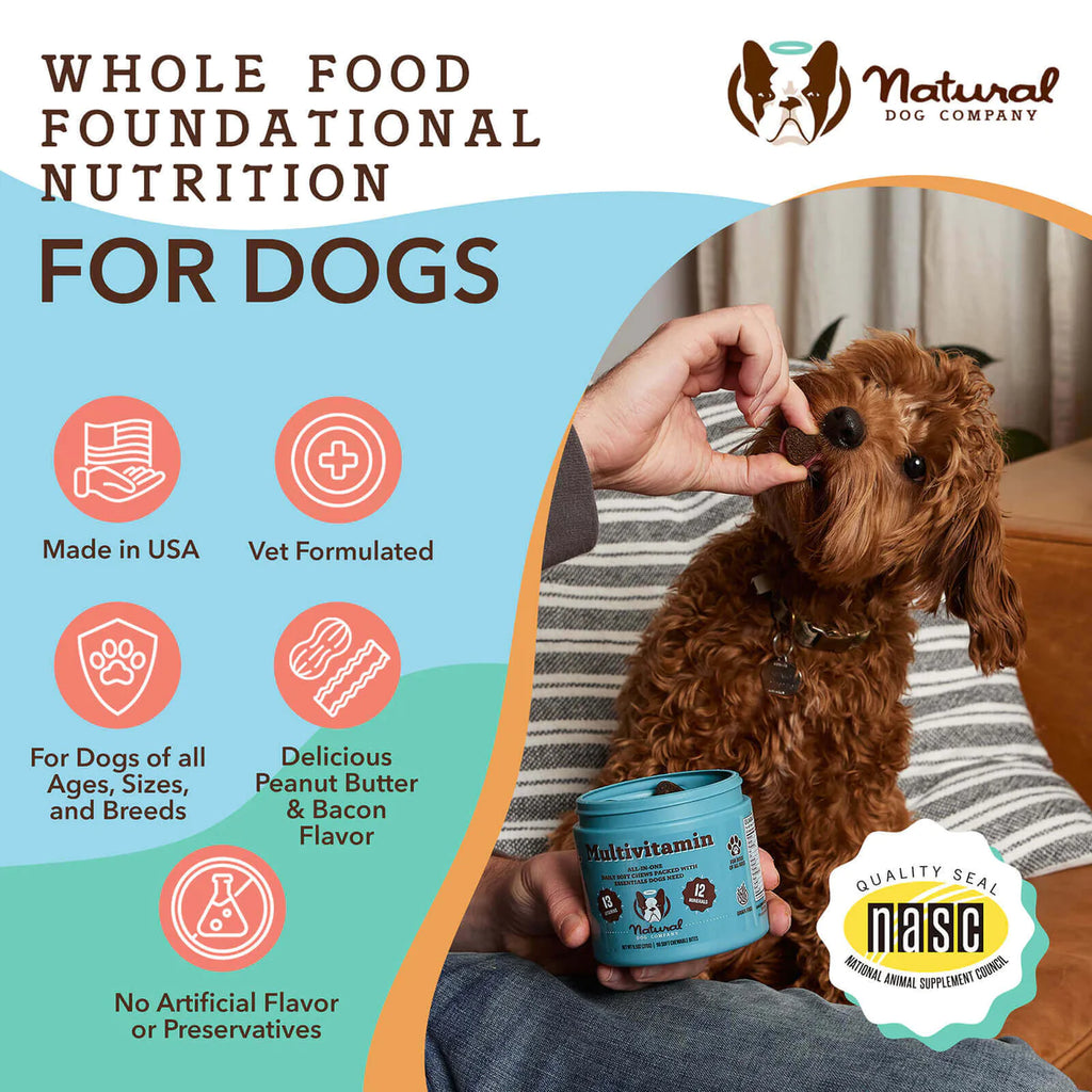Multivitamin Supplement by Natural Dog Company Only Dogs Allowed