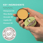 all-natural and organic ingredients in wrinkle balm by natural dog company